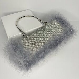 Elegant Feathered Evening Bag